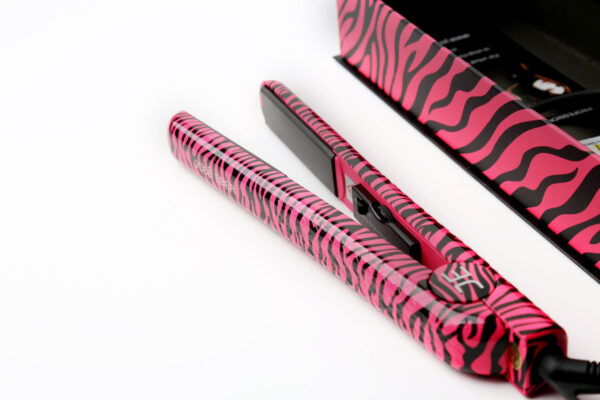 Jose Eber Ceramic Hair Straightener - 1.25 inch - zebra pink - Image 3