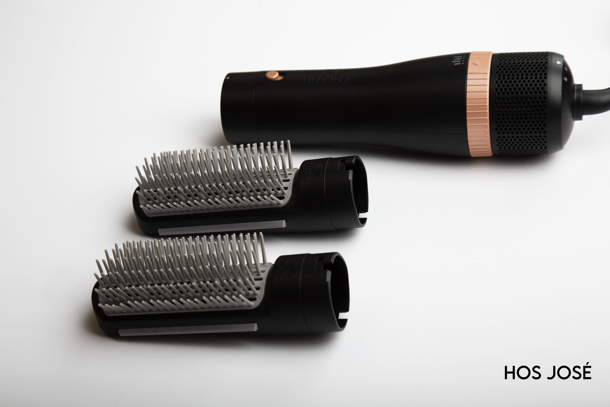 اتش او اس جوسي، فرشاة هوائية حرارية احترافية للتصفيف، أسود - الصورة 5
