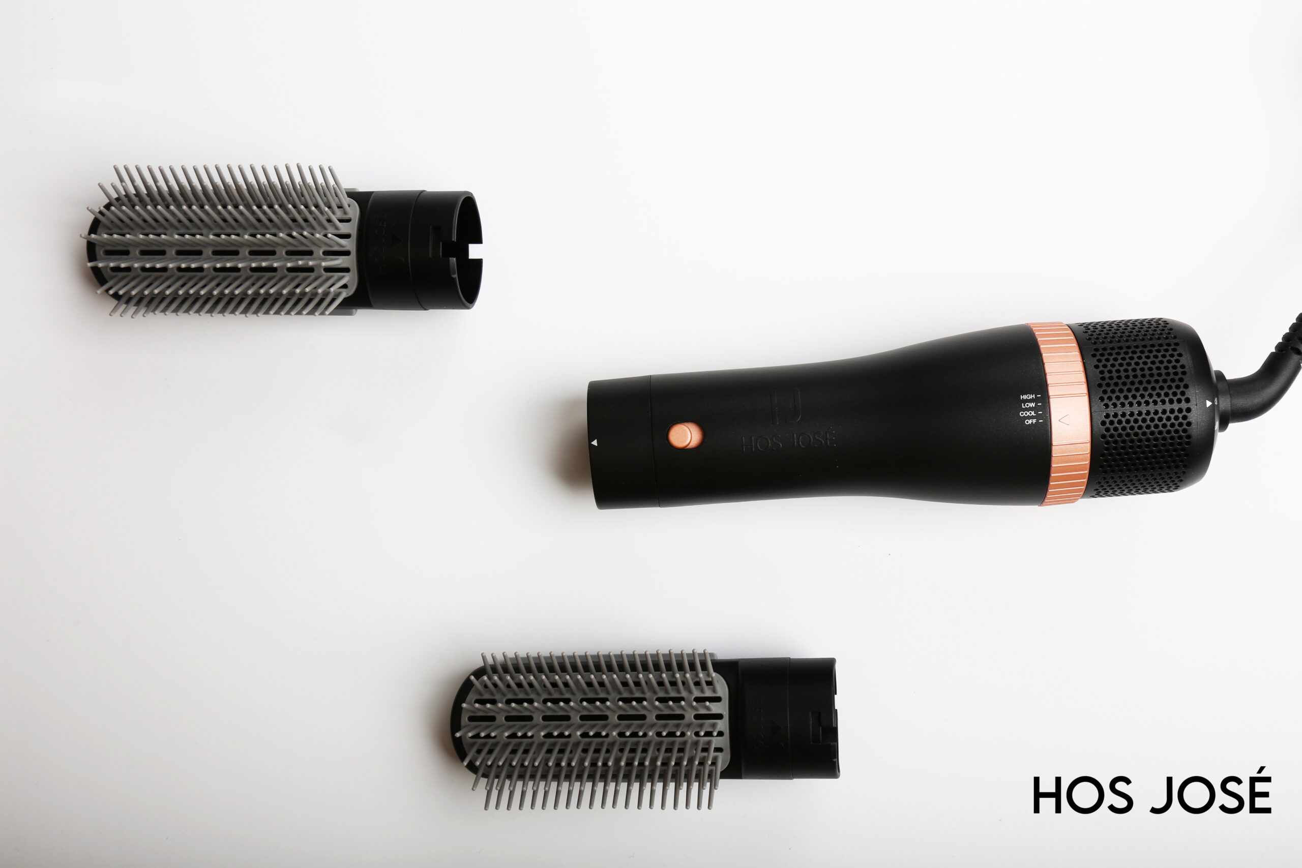 اتش او اس جوسي، فرشاة هوائية حرارية احترافية للتصفيف، أسود - الصورة 6