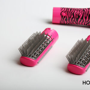 اتش او اس جوسي، فرشاة هوائية حرارية احترافية للتصفيف، زيبرا بينك