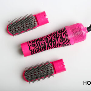 اتش او اس جوسي، فرشاة هوائية حرارية احترافية للتصفيف، زيبرا بينك